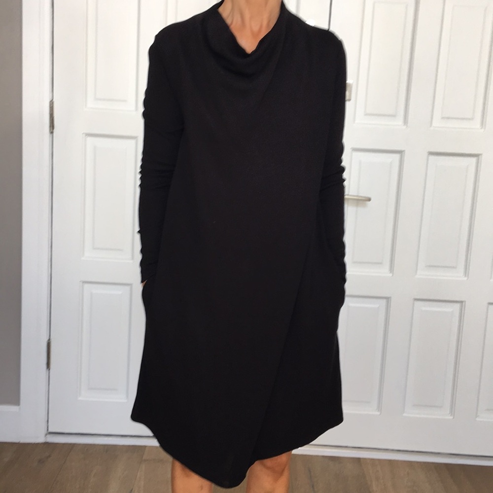 Above the knee drape dress